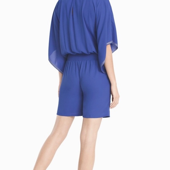 Kimono Sleeve Embroidered Romper Size 10 Worn Two Times. Out of stock @ website - Picture 3 of 11